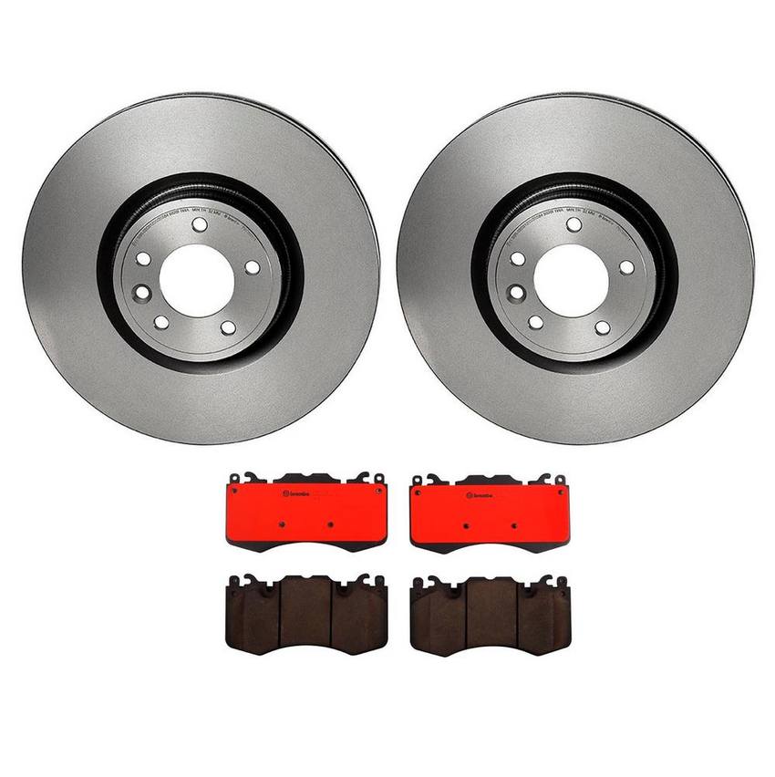Land Rover Brakes Kit Brembo Pads and Rotors Front (380mm) (Ceramic